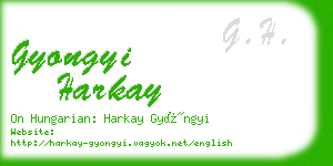 gyongyi harkay business card